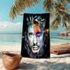 French legendary rock singer and actor Johnny Hallyday towel outdoor camping vacation swimming beach towel outdoor absorbent bath towel Y6