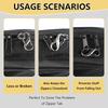 15Pcs Zipper Clips Anti Theft Zipper Pull Replacement Backpack Zipper Pulls Keep Closed Carabiner Clip for Luggage Suitcase