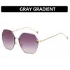 Brand Design Fashion New Polygonal Metal Sunglasses Retro Ladies Glasses Classic Trend Luxury Driving Travel Eyewear