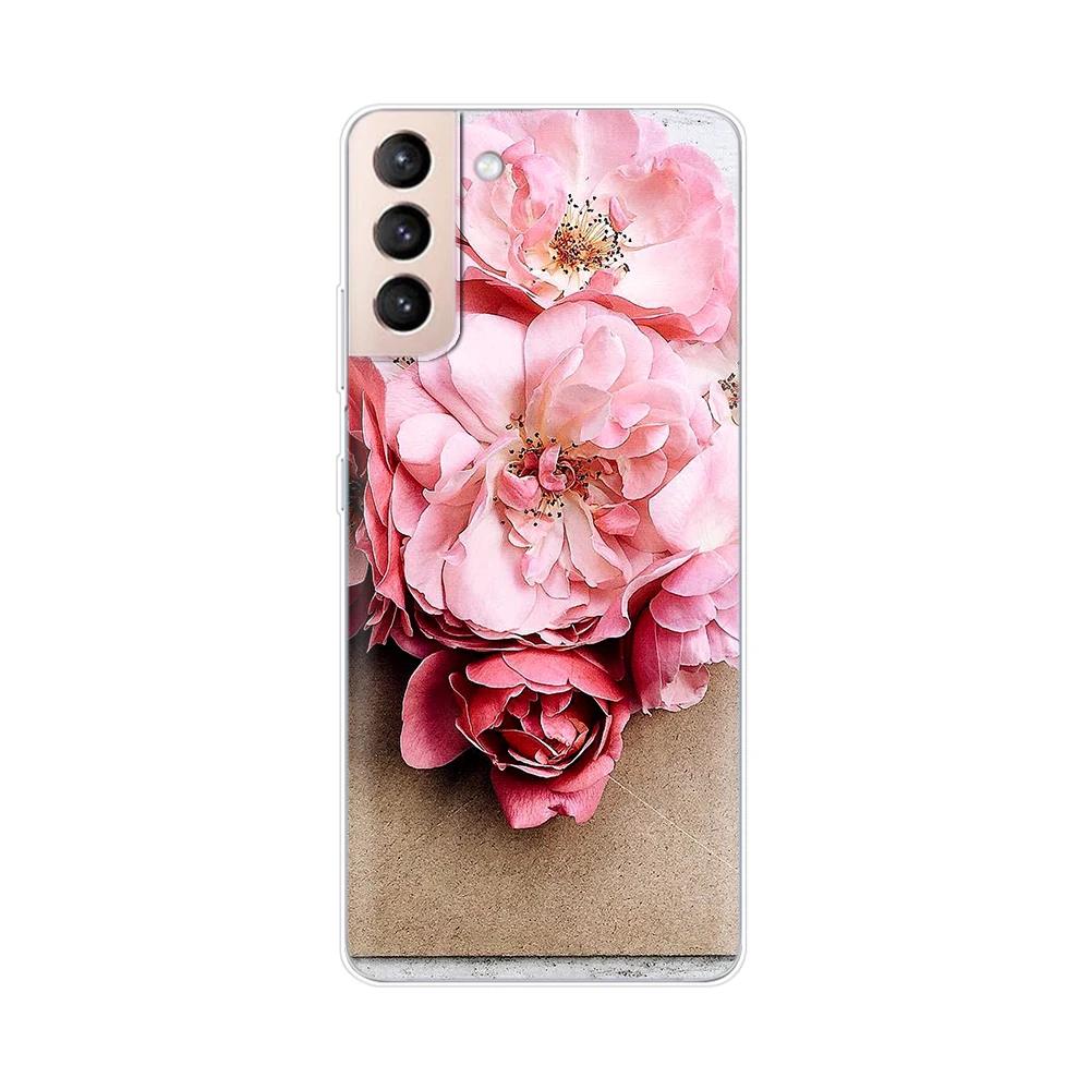 For Samsung Galaxy S21 S 21 FE Plus Case Soft TPU Phone Back Cases Cover for Samsung S21 Ultra GalaxyS21 Silicone Phone Case