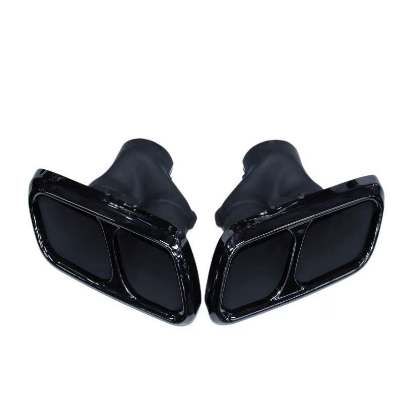 Exhaust Pipe Upgrade for 2014-2022 Range Rover Sport with SVR Quad Square Tailpipes & Matching Body Kit