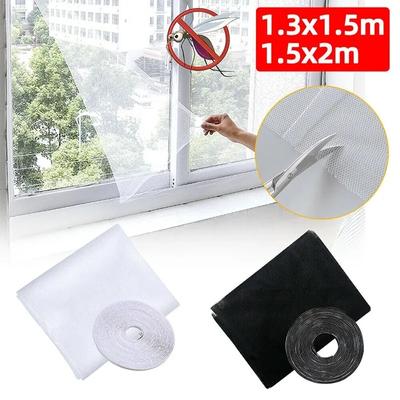 DIY Moskitonetz Selbstklebend Indoor Anti-Insekten Fliegengitter Vorhänge Fensternetz Schutz Mesh Home Textile Bett Garten