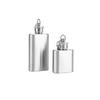 1 Oz 2 Oz Whiskey Mini Bottle Key Chain Stainless Steel Liquor Flask Screw Cap Portable Outdoor Travel Camping Wine Set