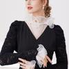 Elegant Detachable Lace Collar And Arm Sleeve Set For Formal Event Breathable Tulle Fabric Fashion Outfit Accessory