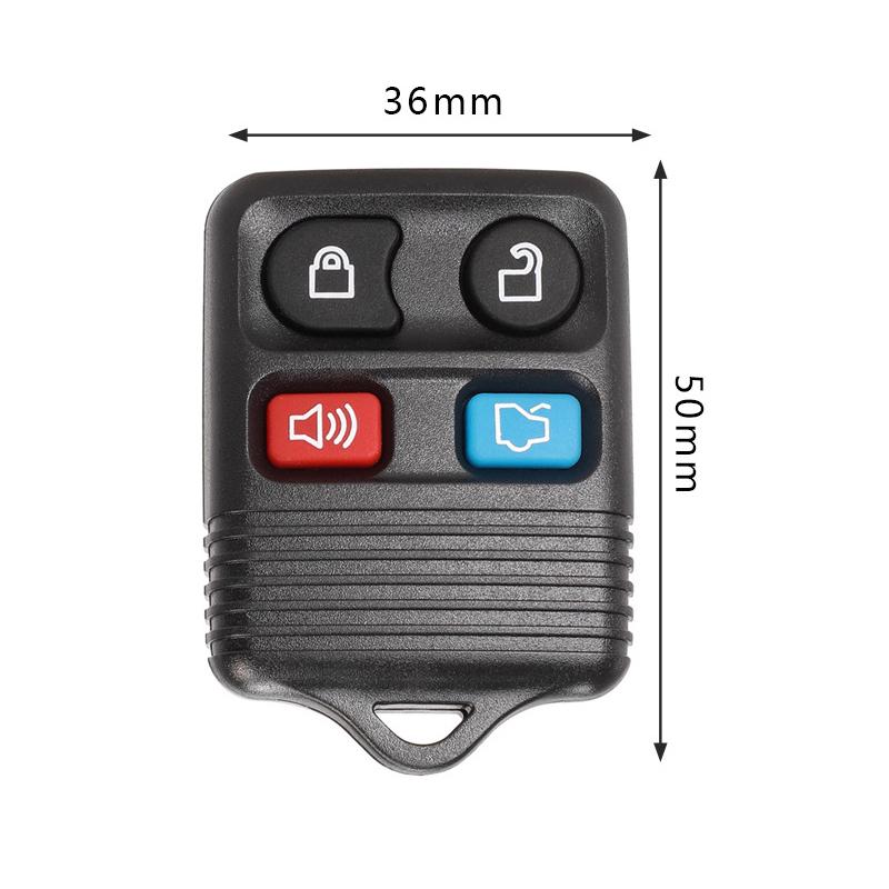 1 Stück für Ford Mazda Fernbedienung Klicker Sender 3/4 Tasten Fernbedienung Autoschlüssel Transit Schlüsselloser Zugang Schlüsselanhänger 315Mhz/433Mhz