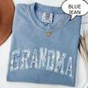 Comfort Colors® Grandma T-Shirt, Faux Patchwork Floral Daisy Print