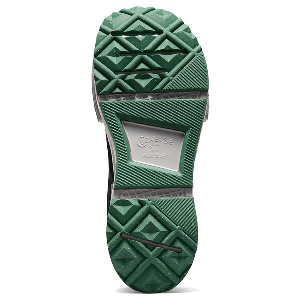 Converse Run Star Legacy Comfortable Versatile High-top Canvas Shoes Unisex Black and Green