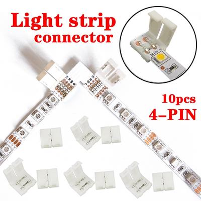 1 x RGB LED Streifen Strip Connector Adapter Clip Schnell Verbinder 2 Polig 8mm