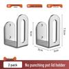Punch-free Wall-mounted Kitchen Storage Rack for Pot Lids, Cutting Boards, and Drainage.