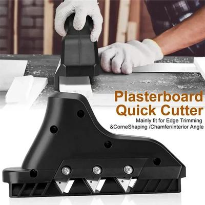 Plasterboard Quick Cutter, Hand Plane Wood Plasterboard Edger Board Drywall Edge Chamfer Woodworking Chamfering Hand Planer, 45°