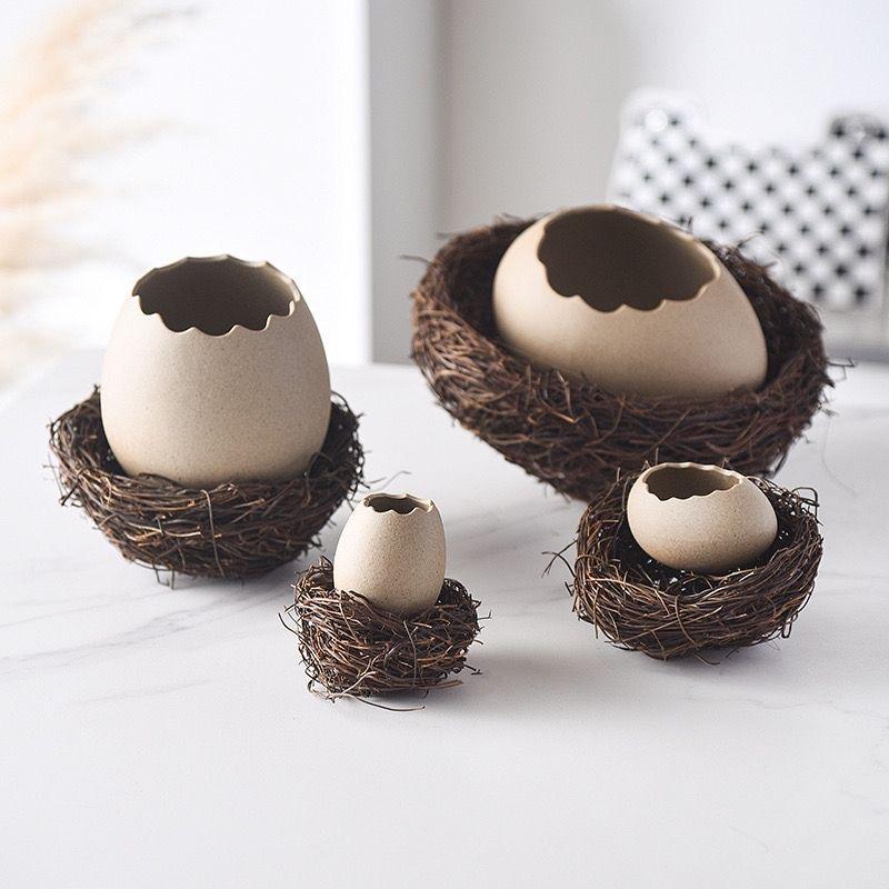 Creative INS Ceramic Eggshell Bird’s Nest Bowl – Ramen, Dessert & Snack Bowl