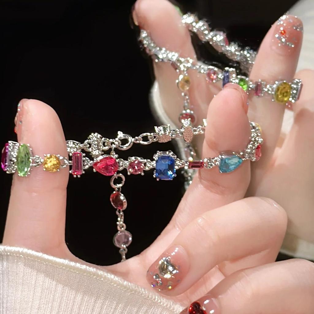 Xiaohongshu New Chinese Amethyst Beaded Bracelet Light Luxury Niche Exquisite Fairy Bracelet Girlfriend Gift