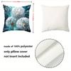 Blue Dandelion Patterned Cushion Covers For Home Decor Polyester Pillowcase, Sofa Decorative Cushion Cov Headboard Pillow