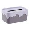 Rectangular Tissue Box Holder with Lid Large Capacity Universal Fit Tissue Container Car Napkin Holder Case