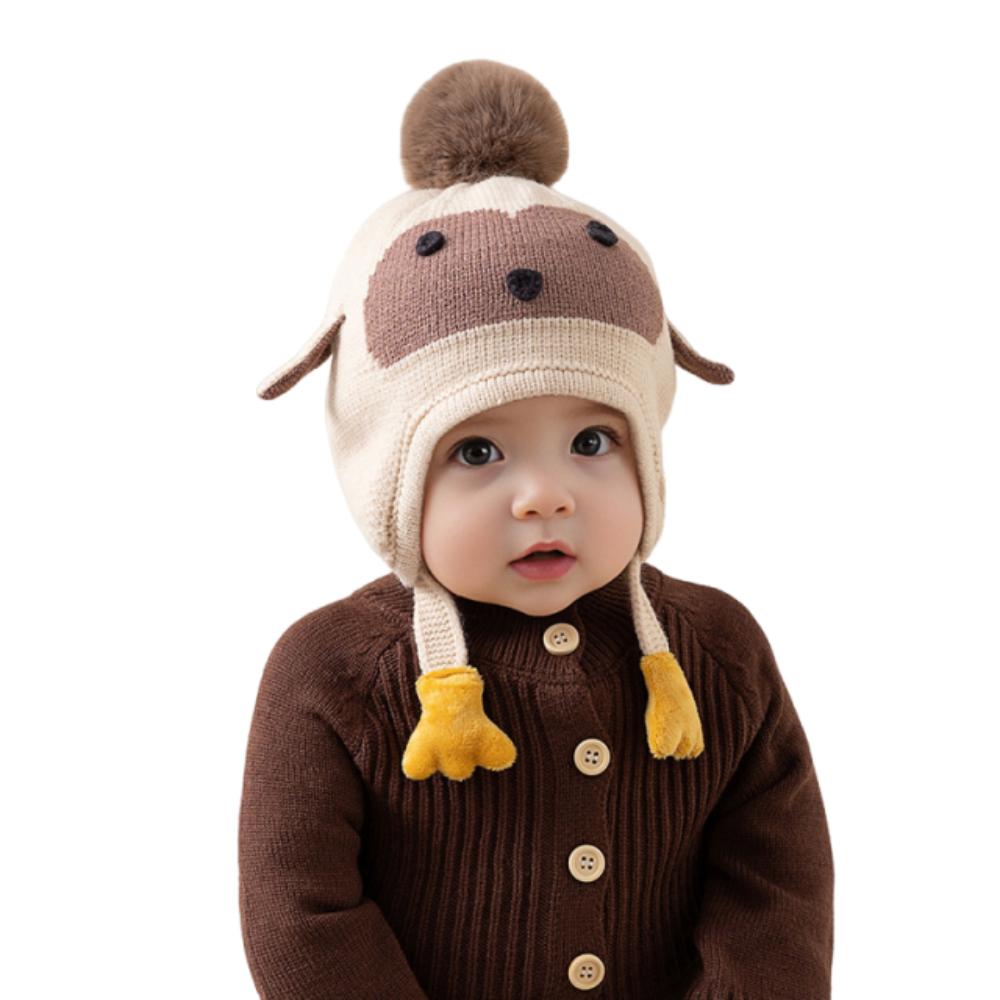 Penguin Cartoon Beanie Caps Kawaii Winter Pullover Hats Fashion Knitted Warm Hat Infant