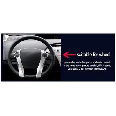 For Toyota Prius 30 20 Prius V Prius C Prius Prime Car Steering Wheel Cover PU Leather Non-slip Auto