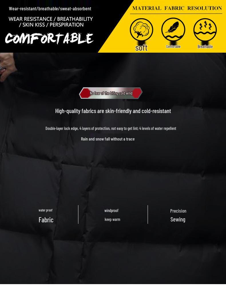 Kniehohe Winter-Baumwolljacke für Damen und Herren