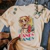 Lata 90. Kawaii Cukierki Cukierki Anime Letni Top Koszulka Damska Nadruk Koszulka Grunge Anime Manga Koszulka Topy Graficzny Estetyczny