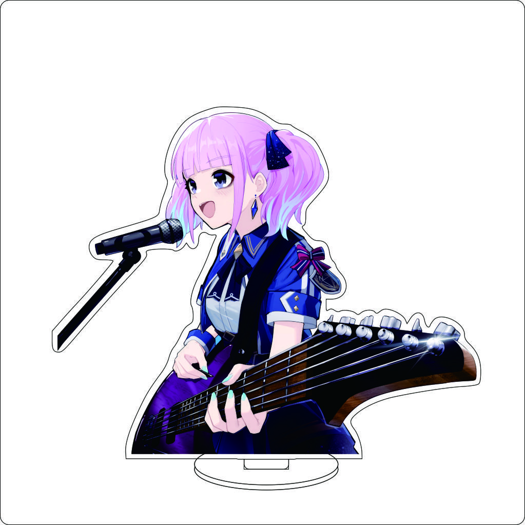 16CM Anime GIRLS BAND CRY Cosplay Acrylic Ornaments SUBARU AWA KAWARAGI MOMOKA ISERI NINA Figure Stand Halloween Christmas Gifts