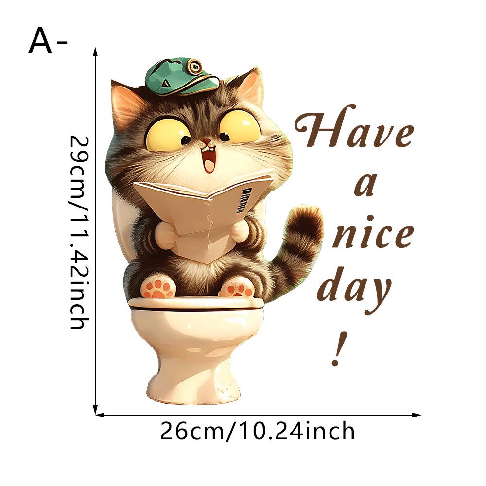 1 szt. Zabawne naklejki na deskę sedesową z PCV ze zwierzętami, naklejki małpa, zebra, żyrafa, wodoodporne, dekoracja ściany łazienki, drzwi, kreatywne, zdejmowalne naklejki