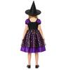 Women's Halloween Witch Costume with Cape and Hat for Party and Performance