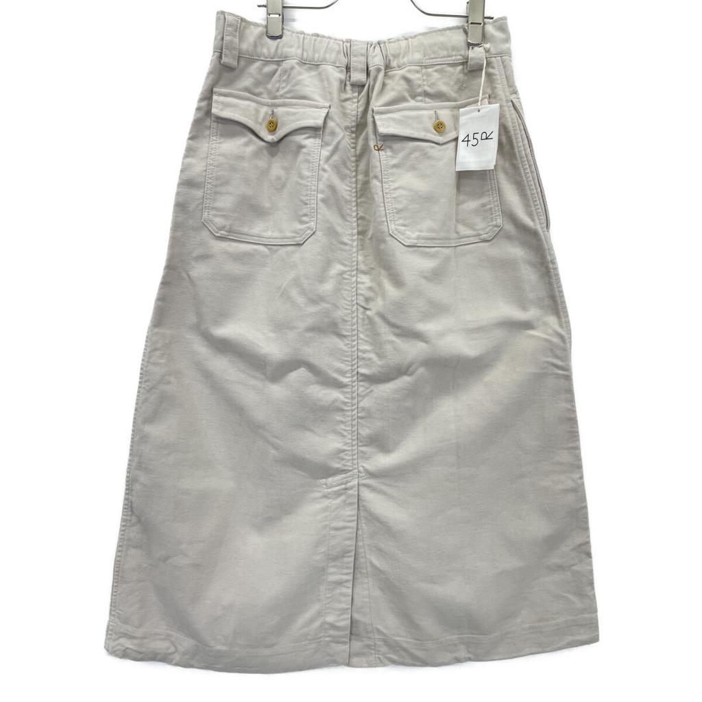 45R 71140194 White moleskin work skirt skirt 2 whiteUsed