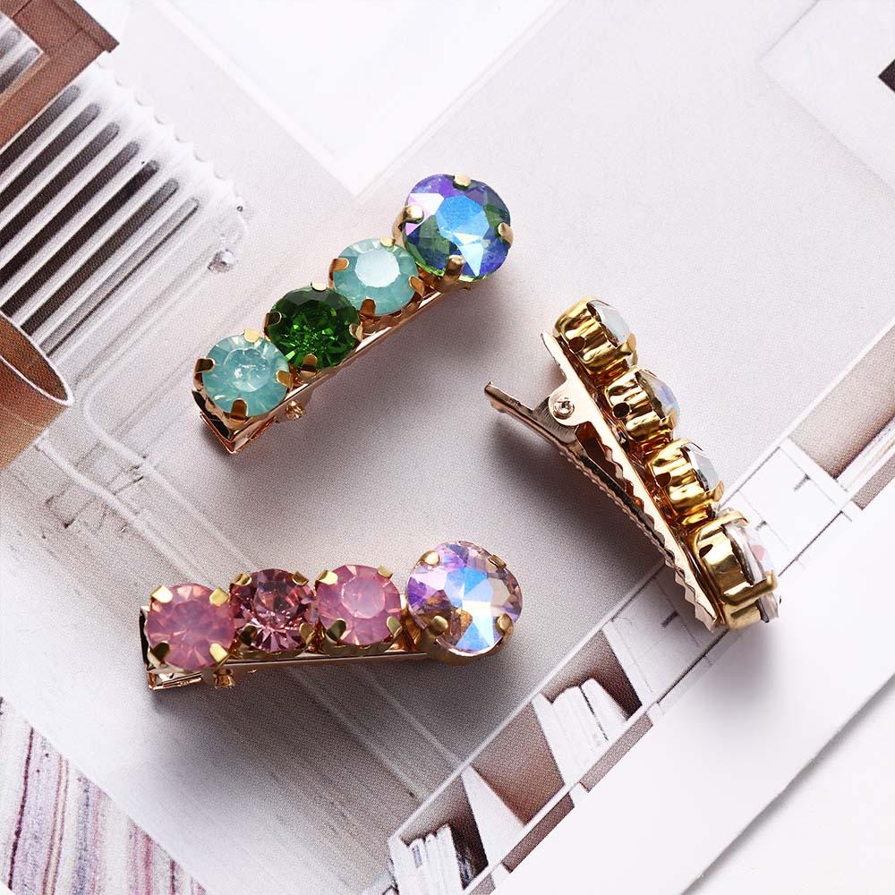 Girl Hair Clip Female Hair Accessories Beads Hair Clip Korean Style Headwear Rhinestone Hairpin
