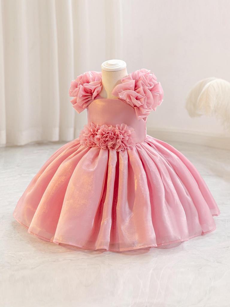 Toddler Fluffy Tulle Birthday & Wedding Princess Flower Girl Dress