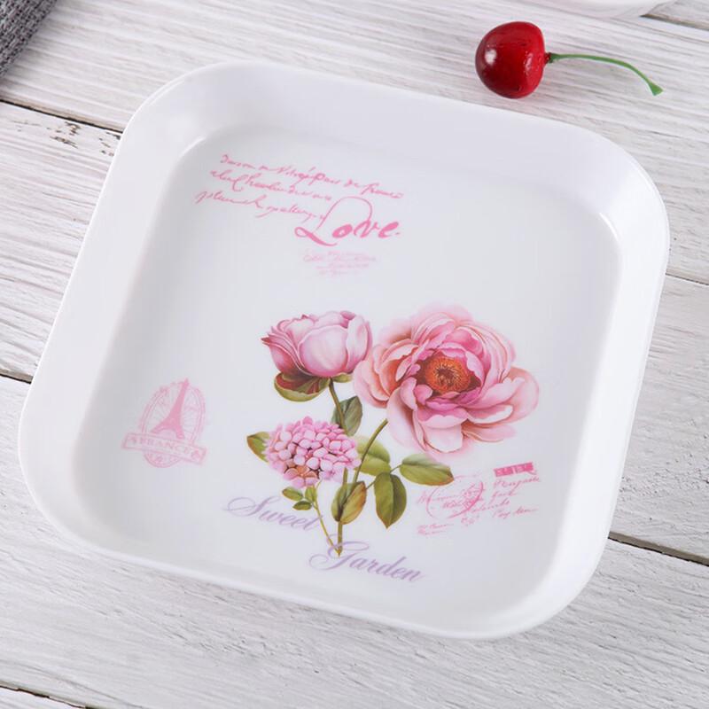 

Ruhan Japanese Style Thickened Rectangular Melamine Snack Plates (Set of 3)