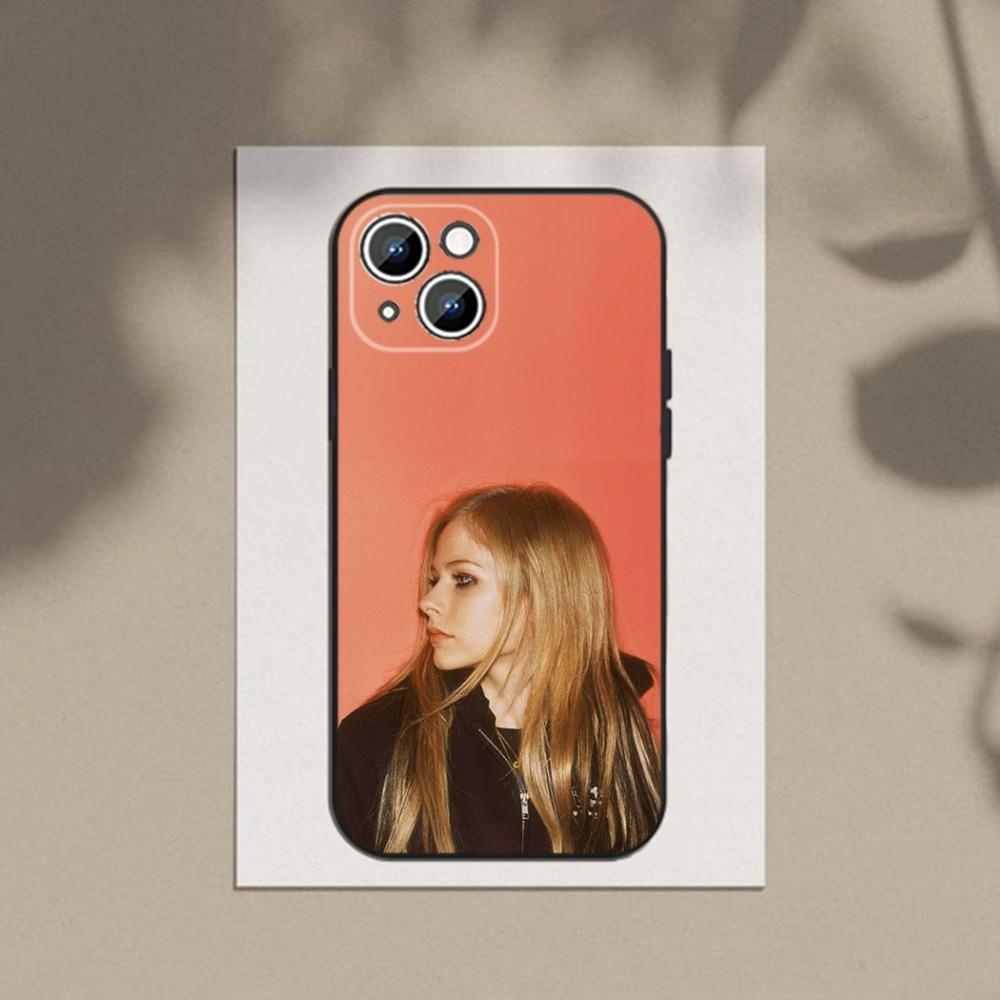 

A-Avril L-Lavigne Coque Phone Case For Apple iPhone 15,14,13,12,11,XS,XR,X,8,7,Pro,Max,Plus,mini Silicone Black Cover iPhone7