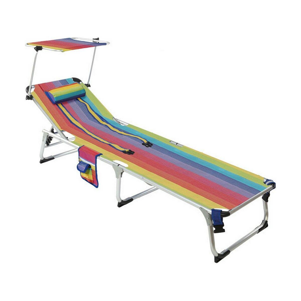 

Кресло для отдыха Textiline 190 x 60 x 31 см Разноцветный Карманы для зонтов Подголовник