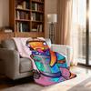 Game F-FORTNITE F-Fishstick Blanket Soft Throw Blanket for Home Bedroom Bed Sofa Picnic Travel Office Rest Cover Blanket Gift