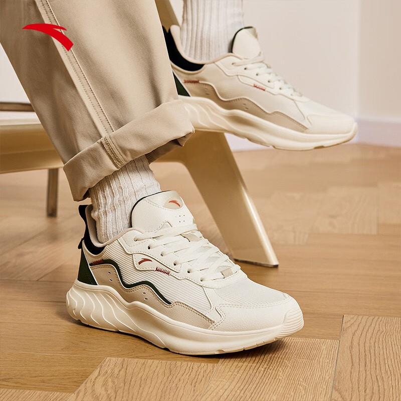 Anta Comfortable Versatile Trendy Non-Slip Low-Top Casual Shoes Men sneakers Light-Green White 112338812-4