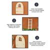 Christmas Girl Fairy Doors Christmas Santa Miniatures Furniture Wooden Gnome Accessories Decoration For Holiday Family Wall
