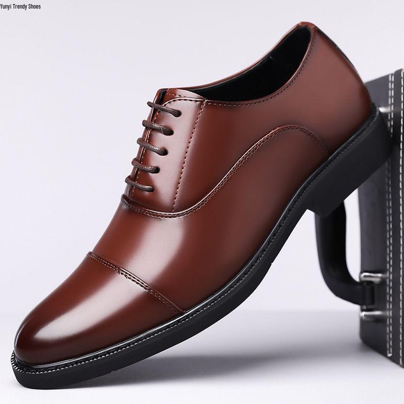 Herren Leder Oxford Schuhe - Formeller britischer Stil, Übergröße, Auf Lager