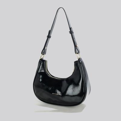 Autumn Winter Women Glossy Handbags High Grade Textured Solid  Female Underarm Bag Korean Fashion Simple Single Shoulder Bag