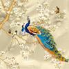3d Stereo Magnolia Flowers Wallpaper Peacock Wall Mural Living Room Tv Sofa Background Wall Papers For Walls 3d