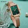 RUIMAS Ladies Wristwatch Luxury Steel Mesh Women's Bracelet Watches Quartz Casual Business Clock Famale Relogio Feminino 329