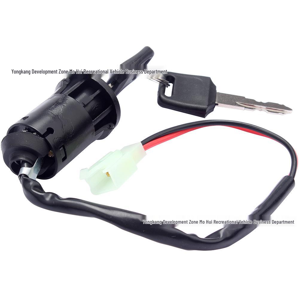 2-Wire Start Ignition Switch & Electric Door Lock Key for Off-Road ATV, Kart, Beach Car, Skateboard Accessories