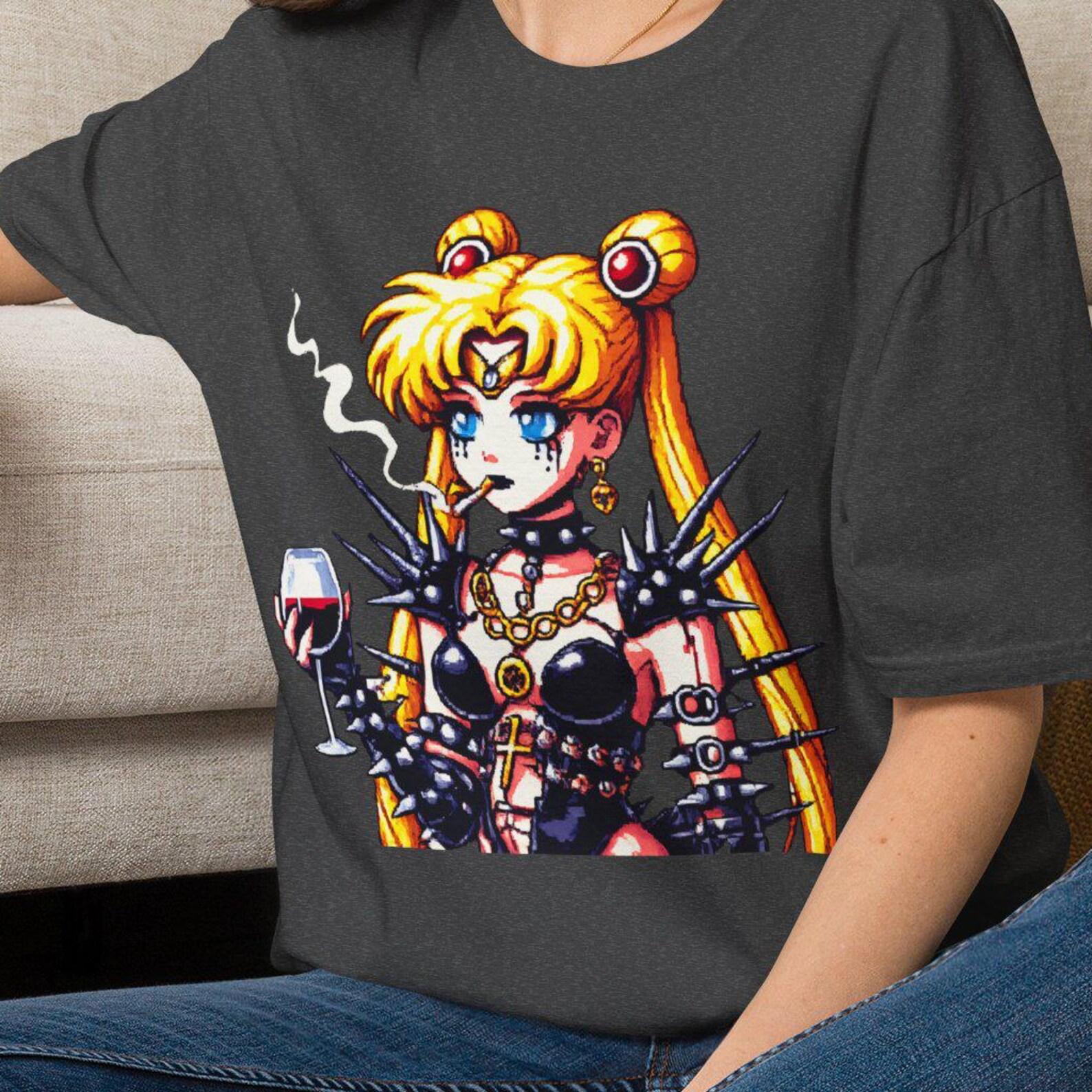 Goth Punk Magical Girl Pixel Art PNG, pastel gothic 4XL