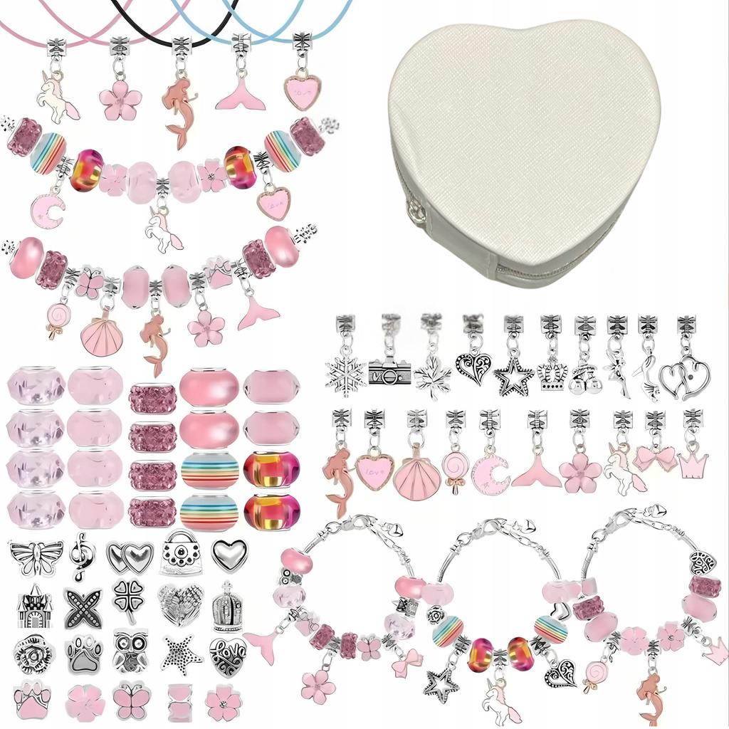 Jewelry Making Kit for Girls: Bracelets, Necklaces, Charms