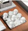 Glass Chessboard Geometric Square Crystal Frosted Glass Crystal Chessboard Grid Handicrafts Home Decoration Accessories