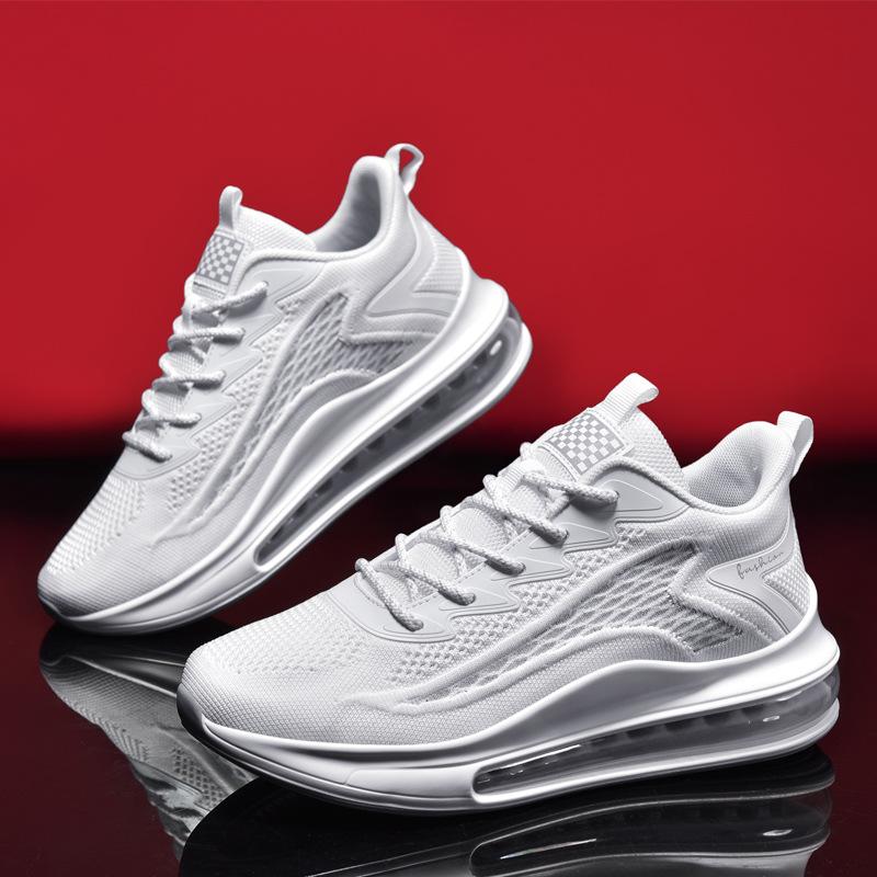 Spring and autumn new full palm air cushion mesh running shoes men's 46 sports 47 shock absorption 48 extra large size men's shoes tide