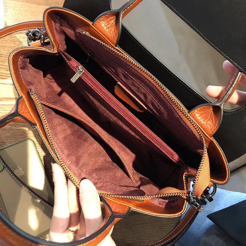 Fashion Leather New Portable Tote Bag Women's Commuter Versatile Large-capacity High-end Shoulder Messenger Bag