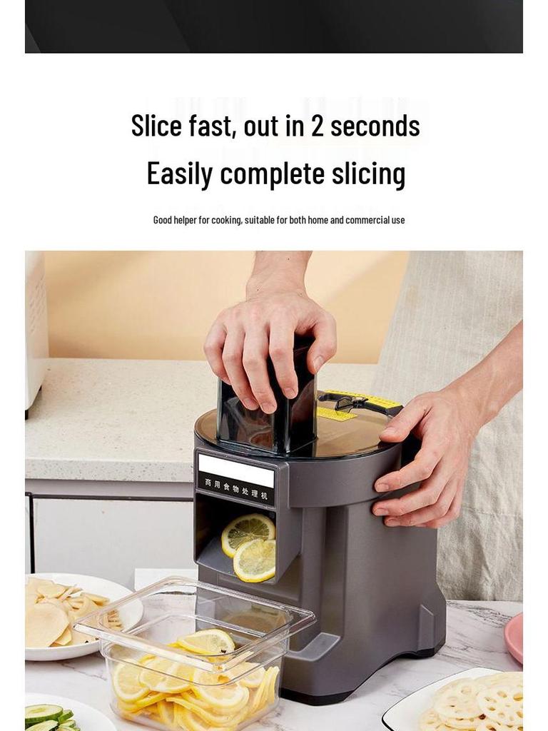 Elektrisk Multifunktionell Grönsaksskärare för Kommersiellt Bruk och Matsalar: Tärnings-, Kubs och Skärmaskin