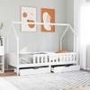 Kids  Bed with Drawers 80x200 cm Solid Pine Wood