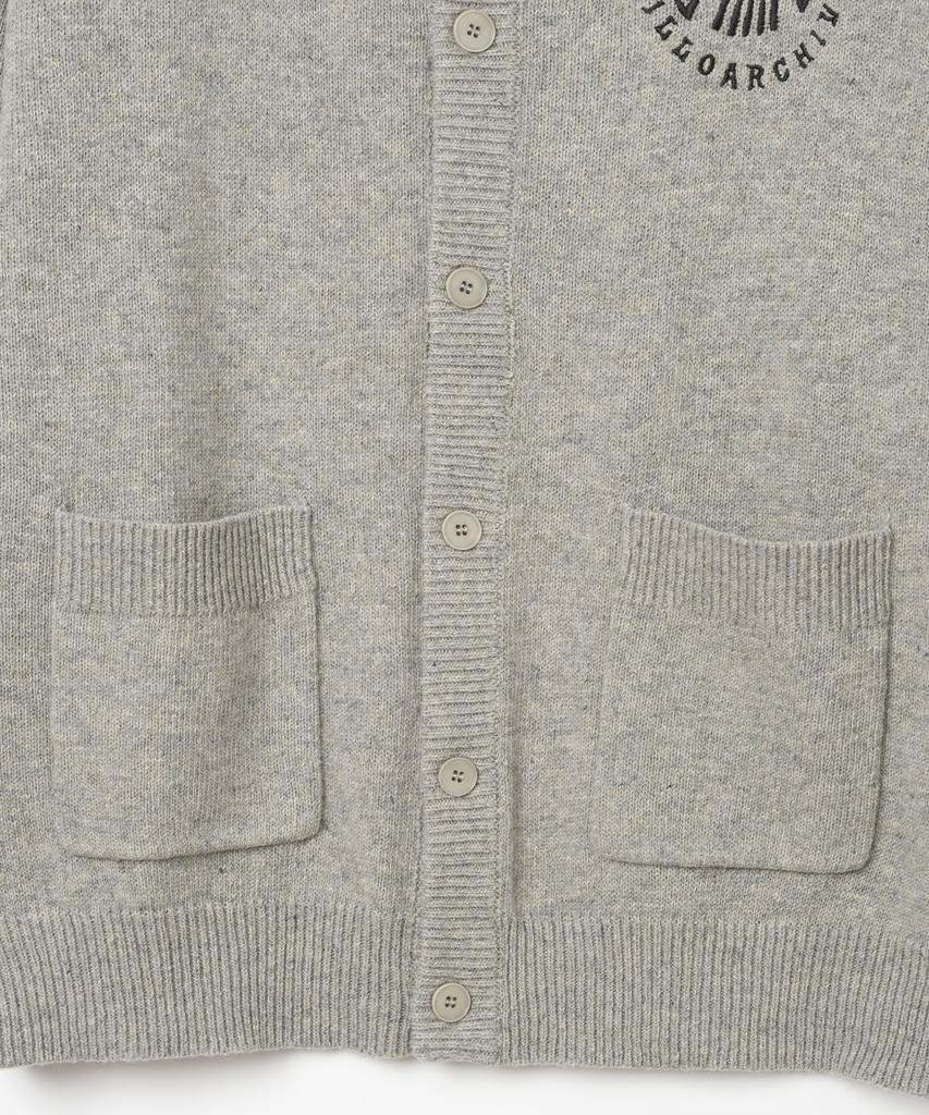 Millo Archive Monument Round Cardigan [Melange Gray]