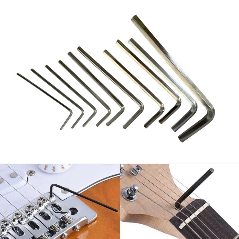 Complete String Instrument Adjustment Set with 10 Keys Guitar Repair Tool Suitable for Trusses Rod Modifications