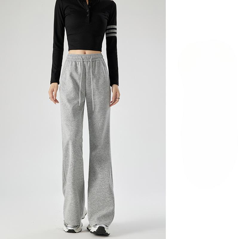 Aktive Micro-Flare-Hose für Damen im Frühling und Herbst Aktualisierte amerikanische High-Waist-Schlankheits-Hufeisenhose Kleine Alltags-Hoodies