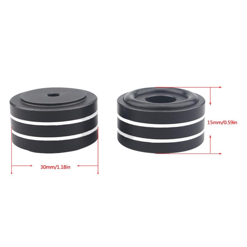 4Pieces Speaker Stands Feet Pads Strong Shock Absorptions Floor Foot Nail Isolation Mat Easy to Use Small Pads Props